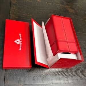 Swiss Legend Bold Red Watch Winder. Brand new but plug is missing.